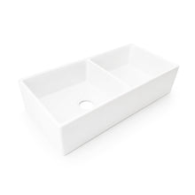 Load image into Gallery viewer, Two Tone Stone Butler Double Bowl Kitchen Sink
