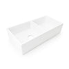 Two Tone Stone Butler Double Bowl Kitchen Sink