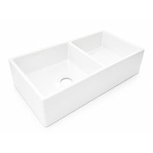 Load image into Gallery viewer, Two Tone Stone Butler Double Bowl Kitchen Sink
