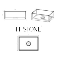 Load image into Gallery viewer, Two Tone Stone Butler Single Bowl Kitchen Sink
