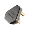 Crabtree Domestic Plug Top 3 Pin 16A Black