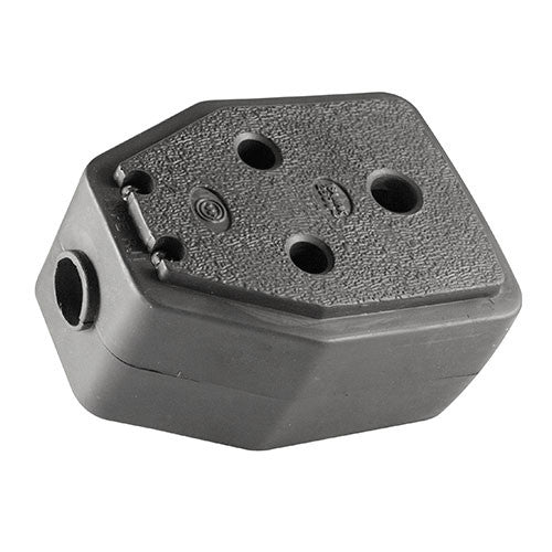 Crabtree Domestic Rubber Janus Coupler - Black