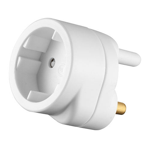 Crabtree Domestic Plug in Adaptor Schuko