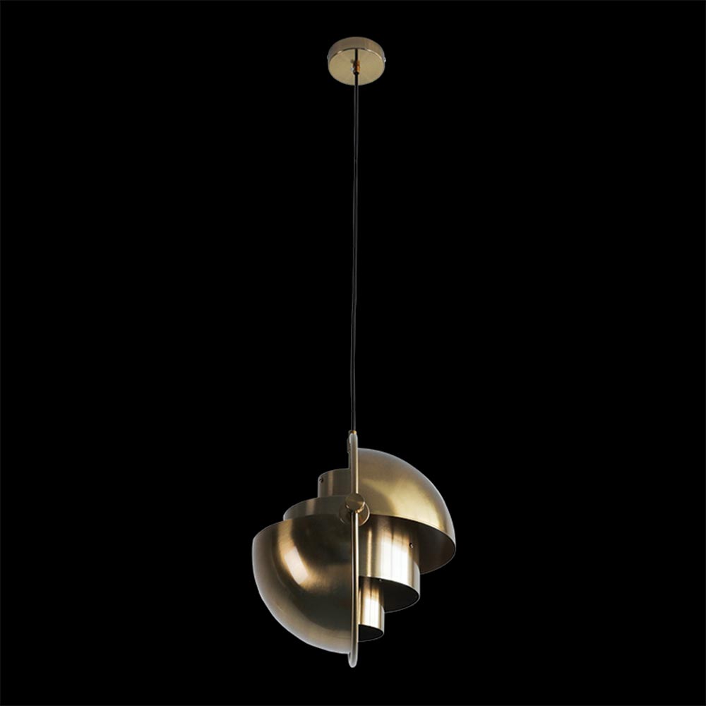 K. Light Freeform Metal Pendant - Brass
