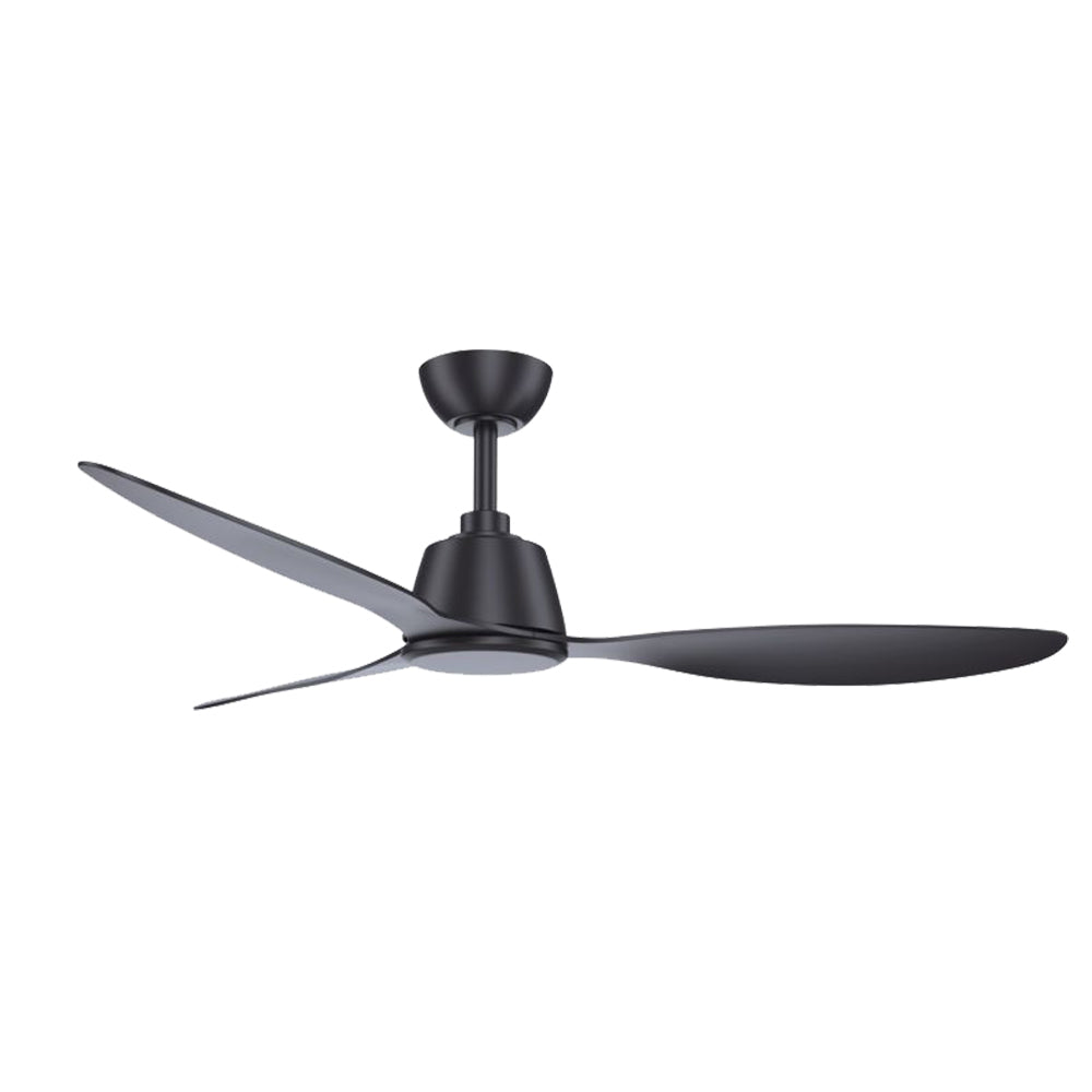 Solent Coastal Breeze 3 Blade Plastic Ceiling Fan with Remote - Black