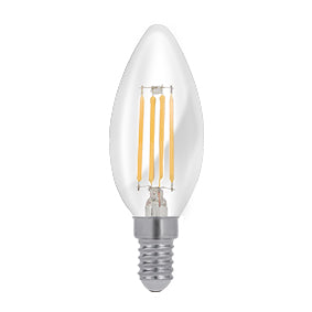 PioLED E14 C35 LED Filament Candle Bulb 40W 440lm 3000K