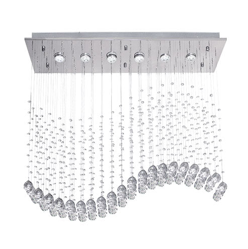 Bright Star Ripple Crystal Chandelier