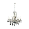 6 Light Up Acrylic Crystal Chandelier