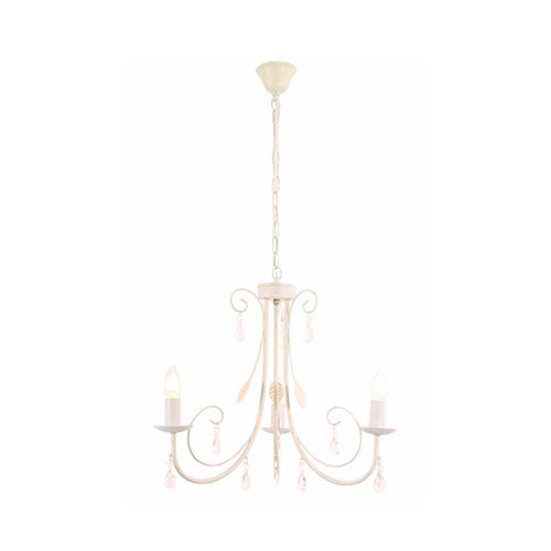 Bright Star Metal Chandelier with Clear Acrylic Crystals
