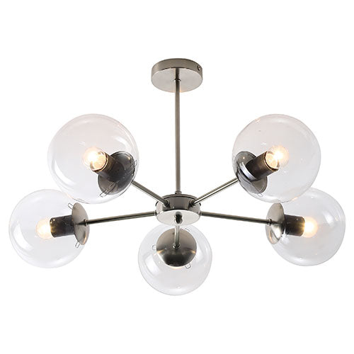 Bright Star 5 Light Global Pendant