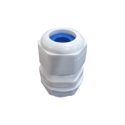 Cable Gland No.0 White with Blue Grommet