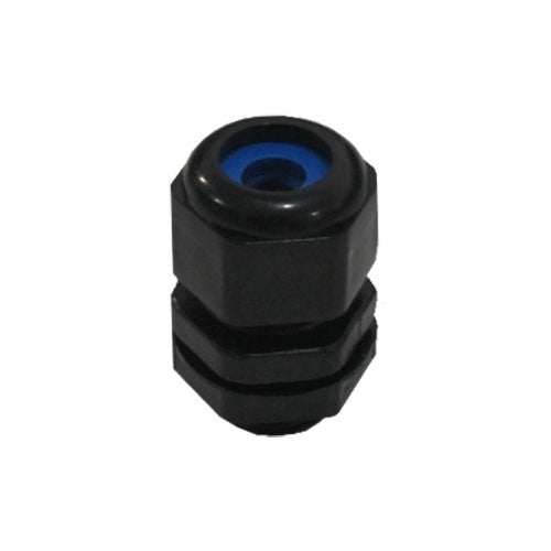 MATelec Cable Gland No.0 Flat - Black / Blue Grommet
