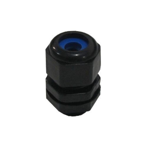 Cable Gland No.0 Flat Black with Blue Grommet