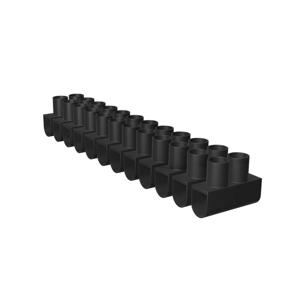Tradeprice Cable Strip Connector 12-Way 6A - Black