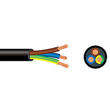 Load image into Gallery viewer, Tradeprice Prepack Cabtyre Cable 0.75mm x 3 Core Black - 5 to 100m
