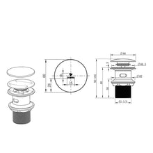 Load image into Gallery viewer, Cobra Seine Slotted Click Basin Waste
