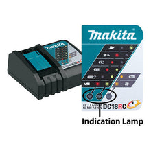 Load image into Gallery viewer, Makita 3.0Ah Li-ion Compact Fast Charger DC18RC 18V
