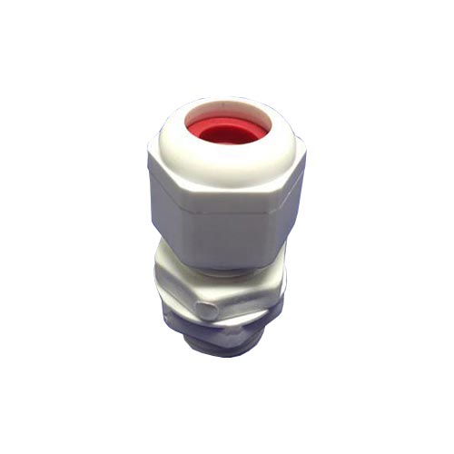 MATelec Conduit Gland No. 1 - White / Red Grommet