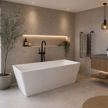 Load image into Gallery viewer, Two Tone Stone Cubus Freestanding Bath
