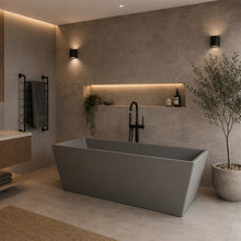 Load image into Gallery viewer, Two Tone Stone Cubus Freestanding Bath
