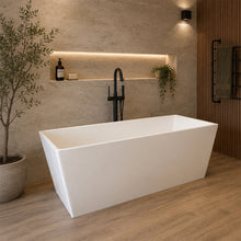 Load image into Gallery viewer, Two Tone Stone Cubus Freestanding Bath
