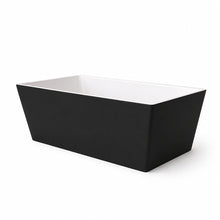 Load image into Gallery viewer, Two Tone Stone Cubus Freestanding Bath
