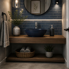 Load image into Gallery viewer, Two Tone Stone Curva Countertop Vanity Basin

