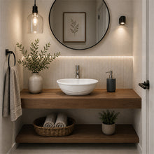 Load image into Gallery viewer, Two Tone Stone Curva Countertop Vanity Basin

