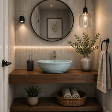Load image into Gallery viewer, Two Tone Stone Curva Countertop Vanity Basin
