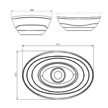 Load image into Gallery viewer, Two Tone Stone Curva ThruColour Countertop Vanity Basin
