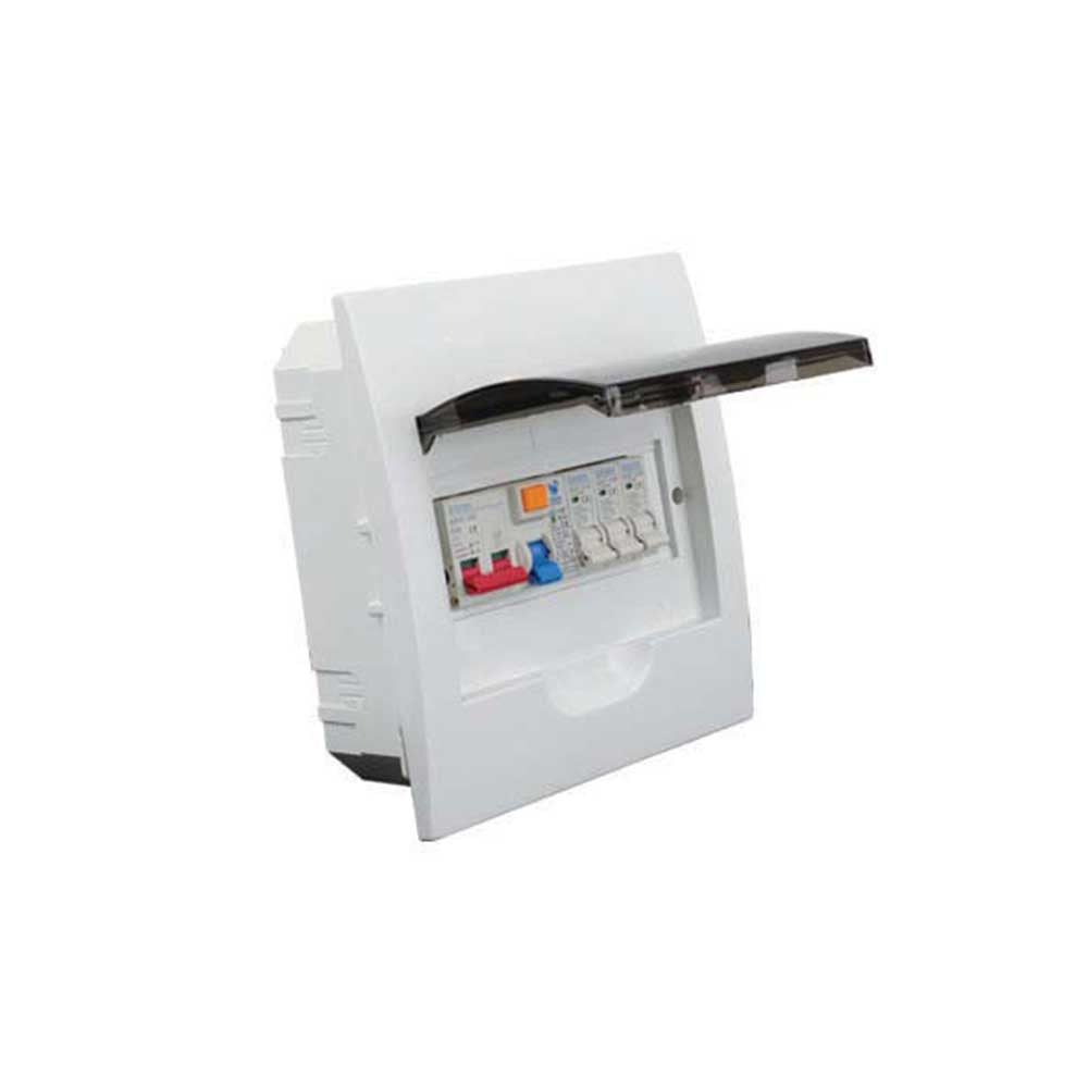 Tradeprice 8-Way DIN Surface Mount PVC Distribution Board + MCB Kit