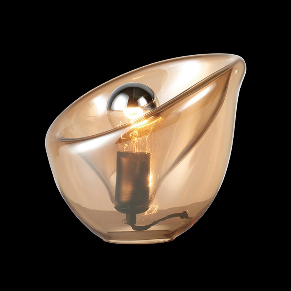 K. Light Arum Lily Glass Table Lamp