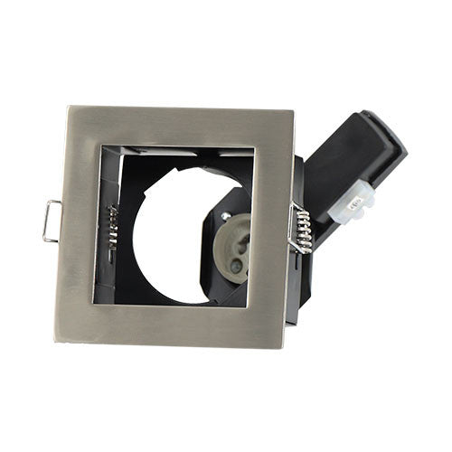 Bright Star Square Straight Pressed Steel Downlight - Satin