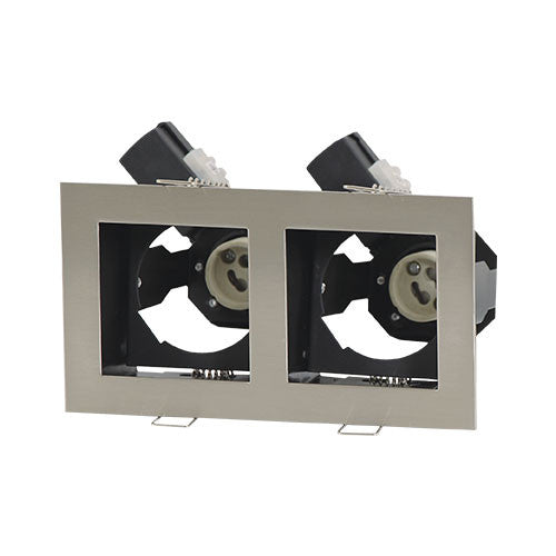Bright Star Double Straight Downlight - Satin