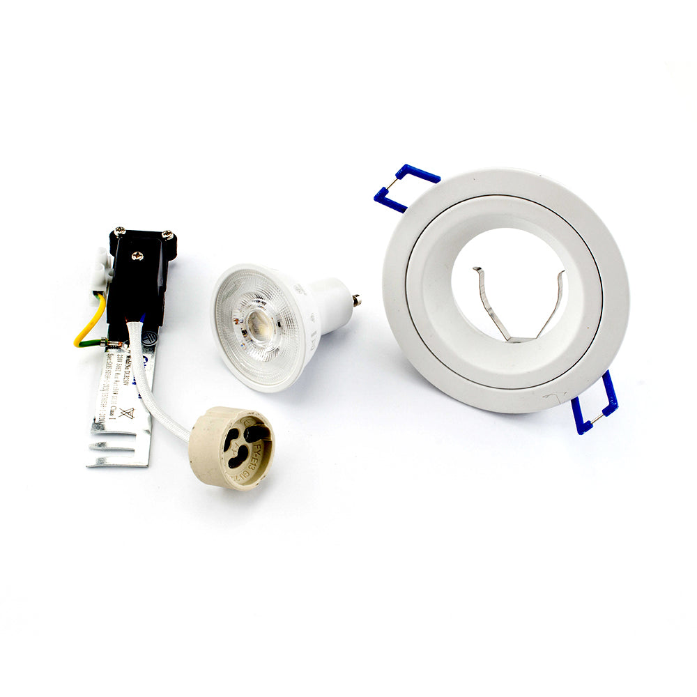 PioLED R215 Anti-Glare Downlight Kit 5W 94mm - White