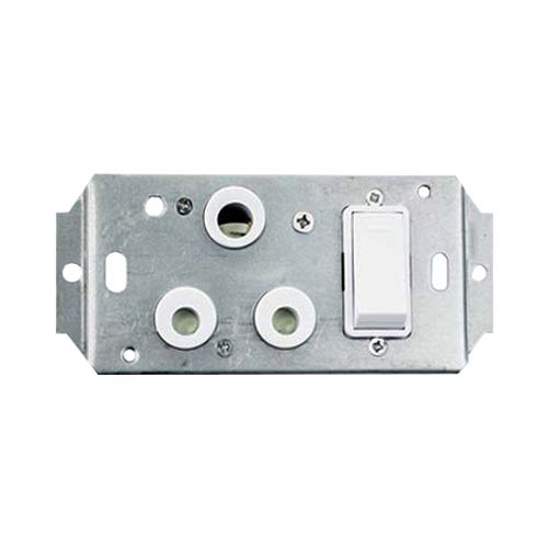 Decorduct Sokit 16A Standard Single Socket White 75x50mm
