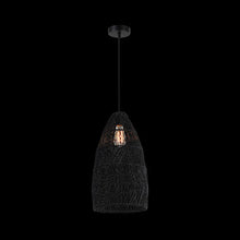 Load image into Gallery viewer, K. Light Elongated Rattan Cone Pendant
