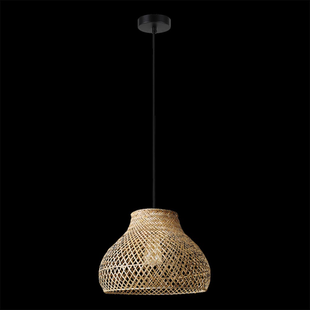 K. Light Bamboo Bell Pendant