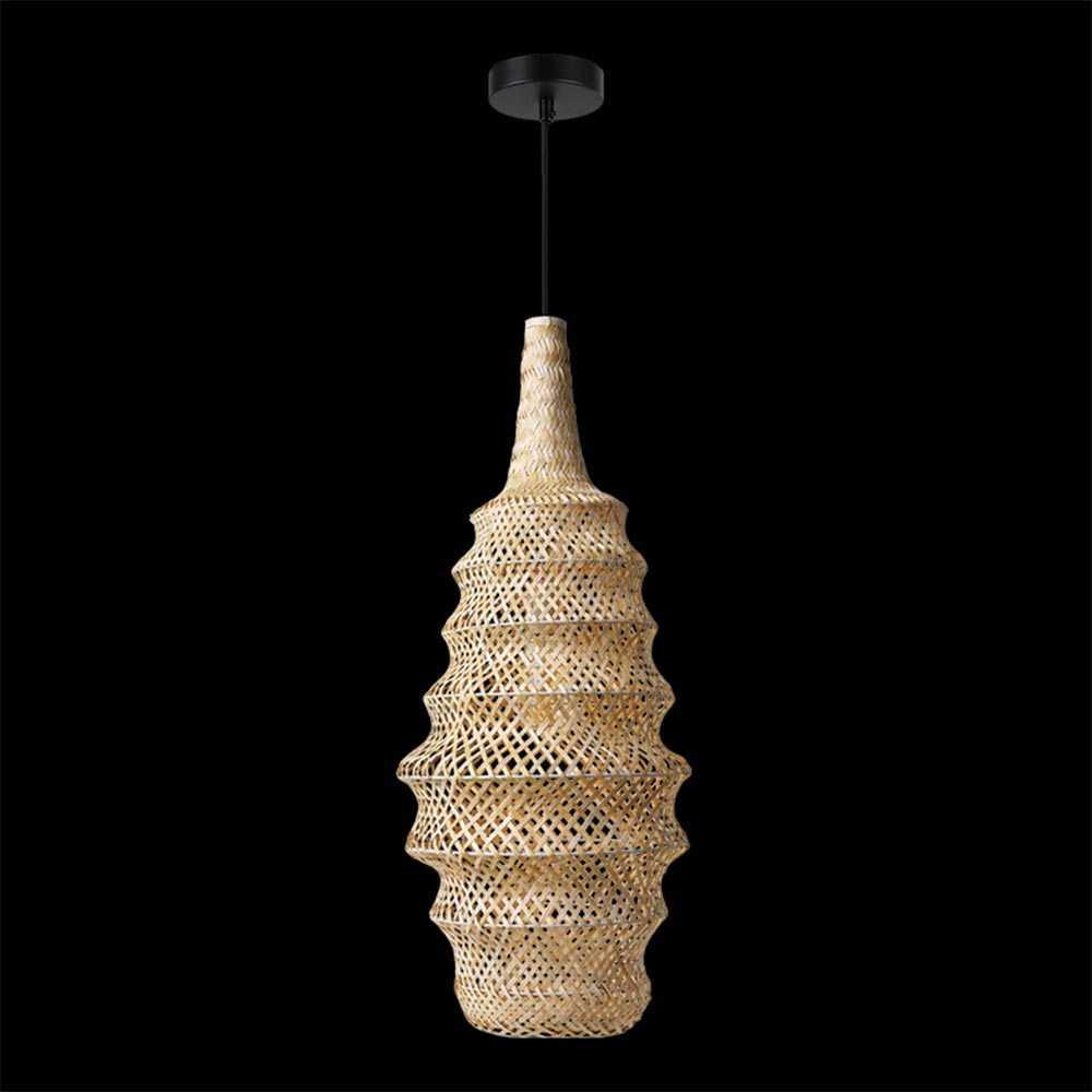 K. Light Freeform Rattan Pendant