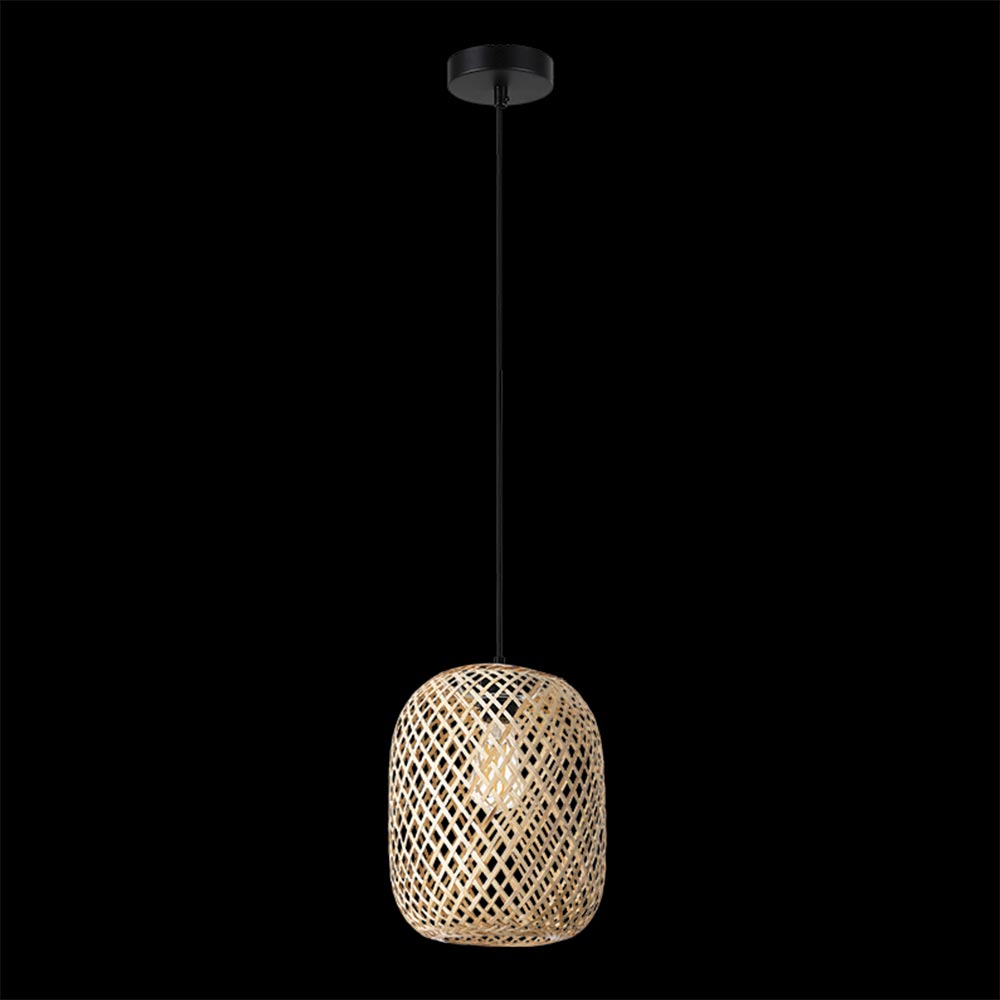 K. Light Bamboo Jar Pendant