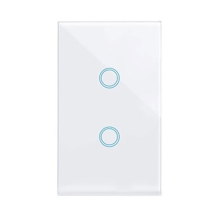 eWeLink WiFi Smart Touch Switch No Neutral 2 Gang - White