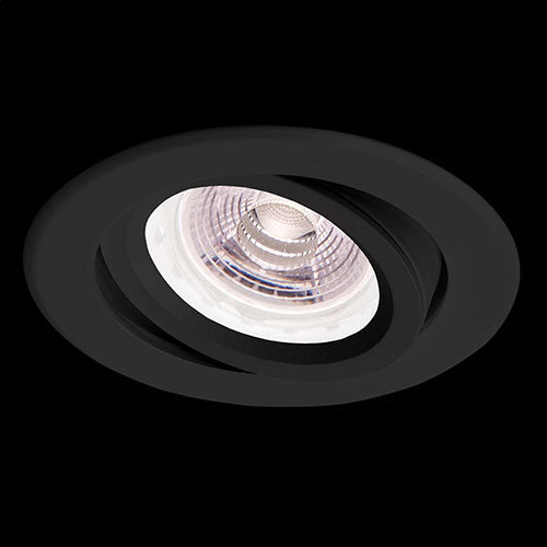 K. Light Round CNC Tilt Downlight 50W - Black