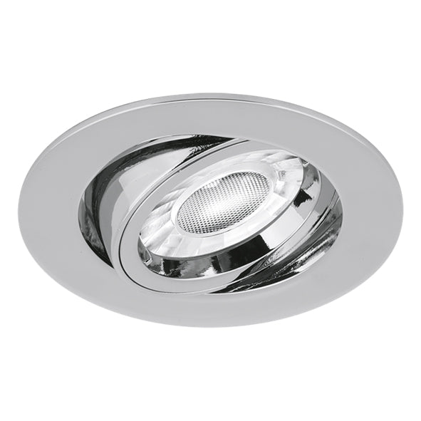 Aurora EDLM Pro Tilt Recessed Downlight GU10 80mm - White