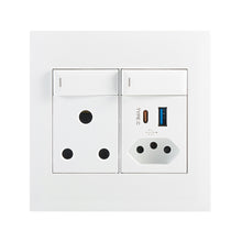 Load image into Gallery viewer, Bright Star Modular USB Combo Socket 4x4

