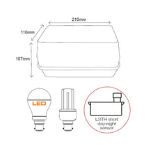Load image into Gallery viewer, Rectangular Bulkhead with Day/Night Sunset Switch
