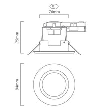 Load image into Gallery viewer, Eurolux Tiltable Pressed Steel Downlight 50W
