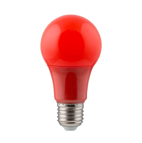 LED Coloured Globe E27 7W 150lm Red