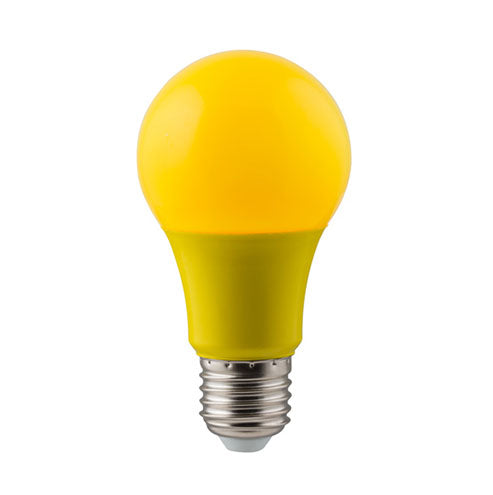 LED Coloured Globe E27 7W 630lm Yellow