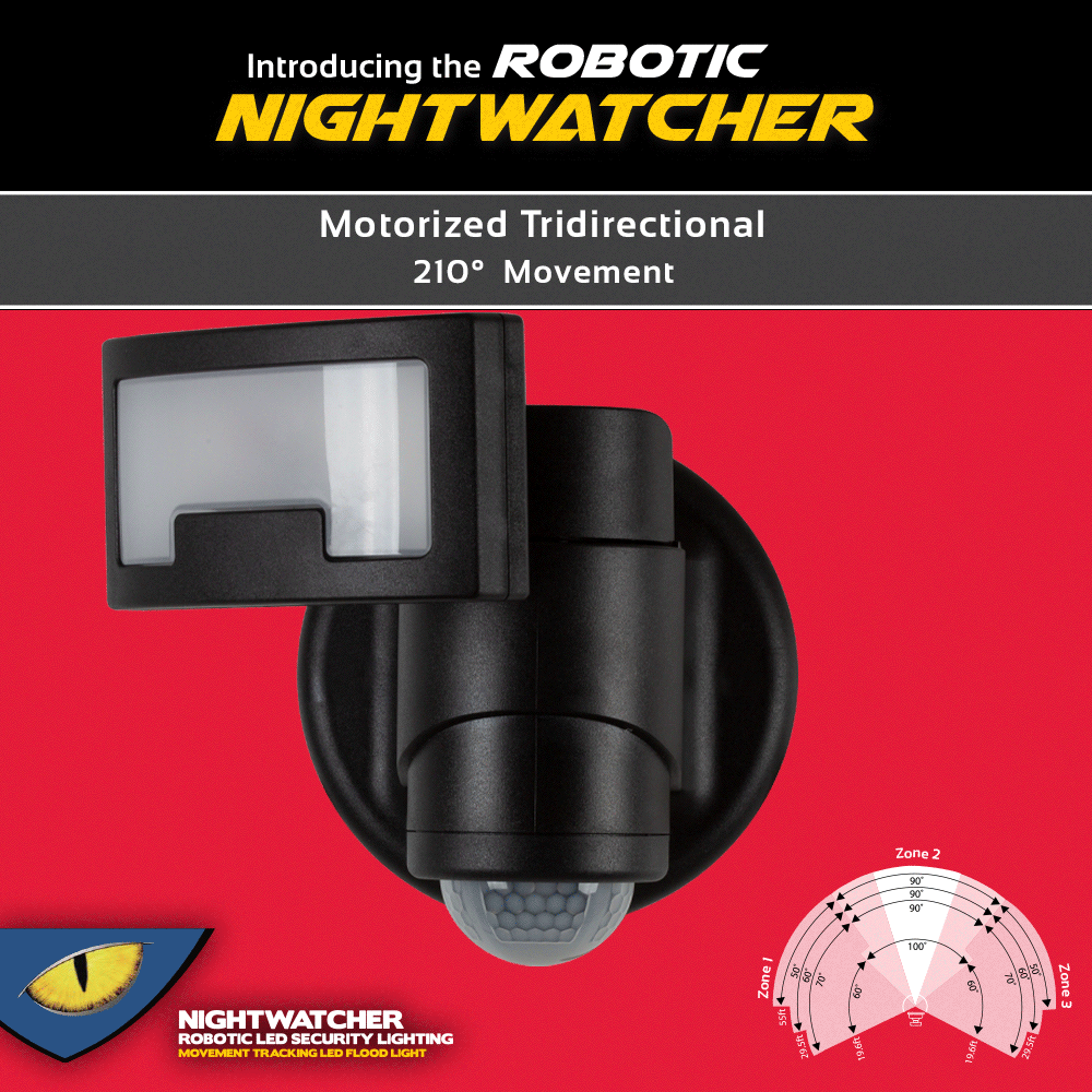 Eurolux Nightwatcher Robotic Security Light LED Livecopper