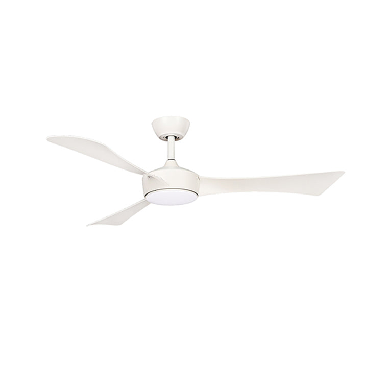 Eurolux Elsa 3 Blade Ceiling Fan with Light & Remote 1320mm - White